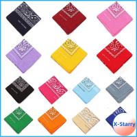 ผ้าโพกศีรษะผ้าพันคอ12แฟชั่นสำหรับผู้หญิง X-STARRY ผืนสายรัดข้อมือผ้าเช็ดหน้าผ้าพันคอคลุมไหล่พิมพ์ลายที่รัดผม