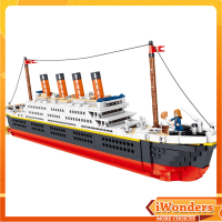 DIY Titanic Mini Building Blocks เรือเครื่องประดับผู้ใหญ่เด็กปริศนาประกอบของเล่นของขวัญ