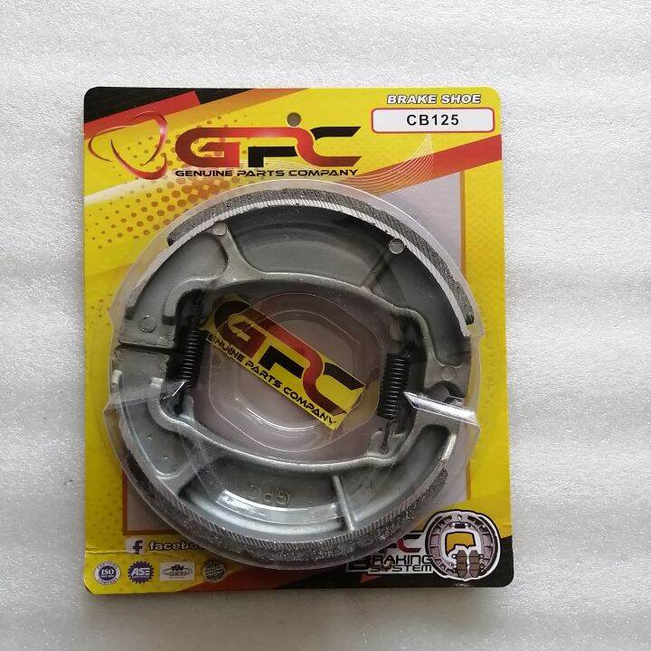 Brake Shoe for Honda CB125 (Front or Rear)/Beat 125 Rear/Beat 110 Rear