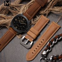 ▶★◀ Suitable for Panerai watch strap LUMINOR series PAM00441 rough crazy horse leather bracelet 22 24 26mm