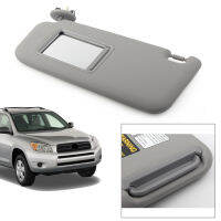 สีเทารถอุปกรณ์เสริม Sun Visor Shield Sunshade Mirrow ด้านซ้ายสำหรับ Toyota RAV 4 RAV4 2006 2007 2008 2009 2010 7432042501B2