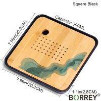 BORREY Wooden Tea Tray Drainage Water Storage Tea Tabl For Chinese Kung Fu Tea Ceremony Gifts and Home Decoratio Tea Gifts