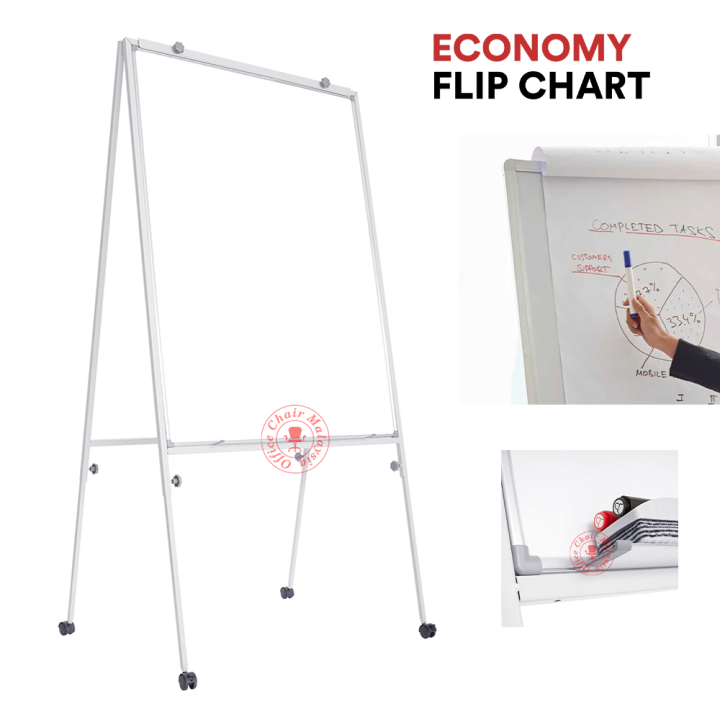 Economy Whiteboard Flip Chart Magnetic Whiteboard Flip Chart Carta Selak Papan Putih Lazada 1235