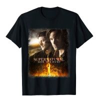 Supernatural Sam Dean Embers Poster T-Shirt Funny Tops Tees For Men Cotton Top T-Shirts Cosie Cheap