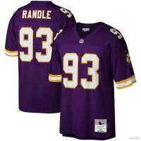 JS Minnesota Vikings NFL Football Jersey No.93 Randle Tshirt Top Jersey Retro Sport Tee Unisex Plus Size SJ