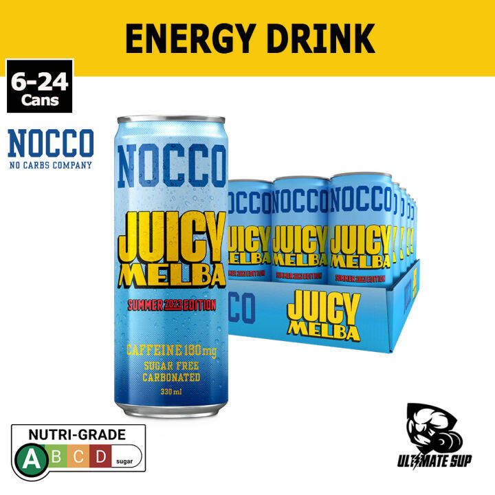 Nocco, Energy Drink, Sugar Free, Caffeine, Muscle Recovery, 330ml, 624