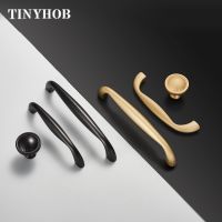 Black/gold Zinc Alloy Small Handles and Knobs Minimalist Cabinet Furniture American Style Wardrobe Door Handles