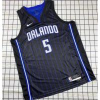 【Hot Pressed】2023 Nba Orlando Magic No.5 Banchero Black City Edition Basketball Jersey