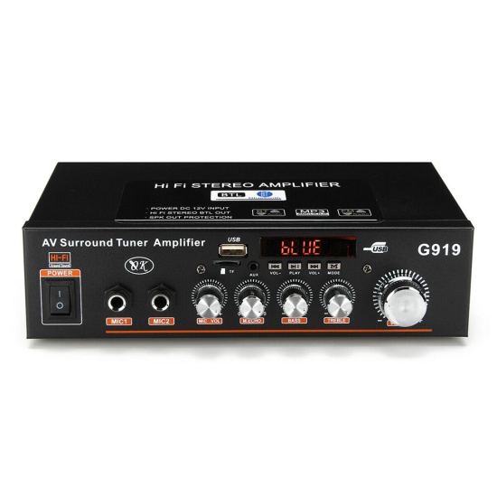 Amplifier with bluetooth original 600w 220v 12v protable amplifier mini - ảnh sản phẩm 4