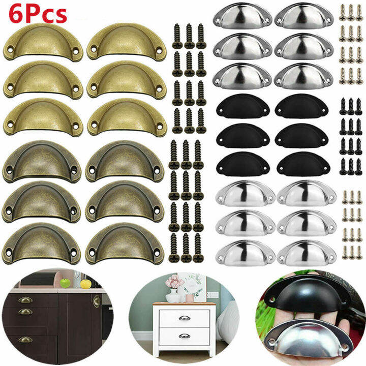 6pcs-cupboard-door-half-moon-cabinet-shell-cup-pull