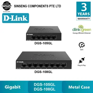 DGS-108 - 8-Port Gigabit Desktop Switch In Metal Casing Singapore