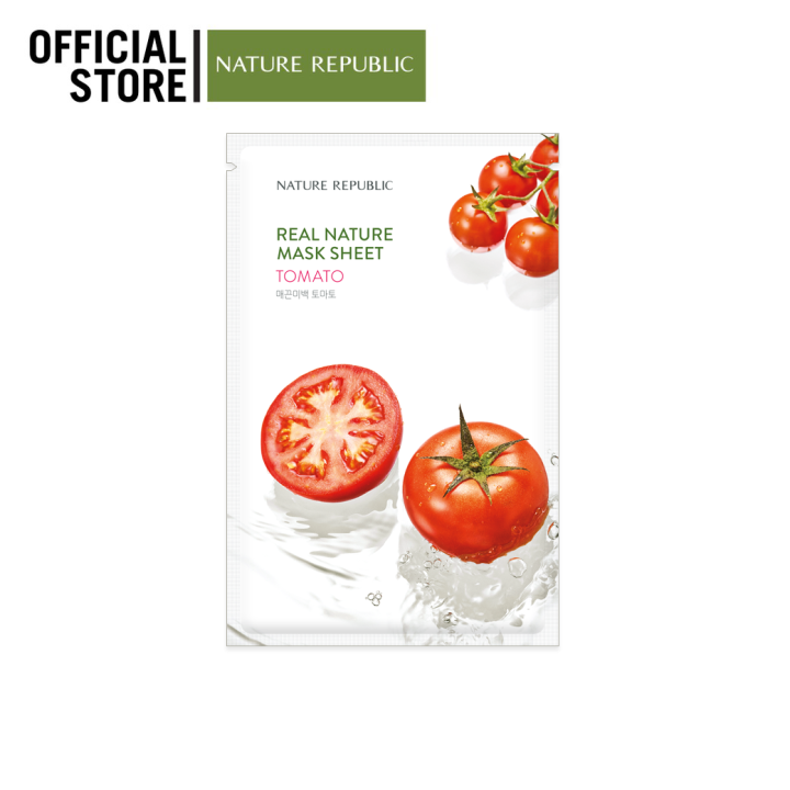 nature-republic-real-nature-tomato-mask-sheet-มาส์กหน้าบำรุงผิว-สูตรมะเขือเทศ-ผิวกระจ่างใส