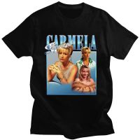 Carmela Soprano Classic Harajuku Simple Personality Wild Loose Man Sport Tshirt Hip