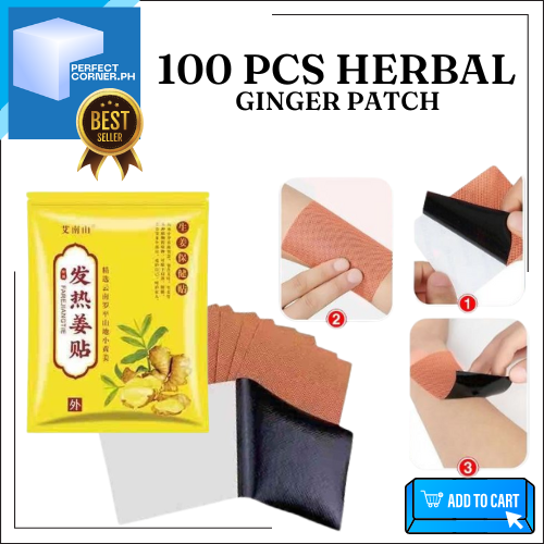 100pcs HERBAL GINGER PATCHES FAREJIANGTIE Original For Pain Relief ...