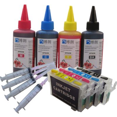 Refill ink kit T0711 711 Refillable ink cartridge for EPSON SX215 SX218 SX400 SX405 WiFi SX410 SX415 SX510W SX515W printer ink Ink Cartridges