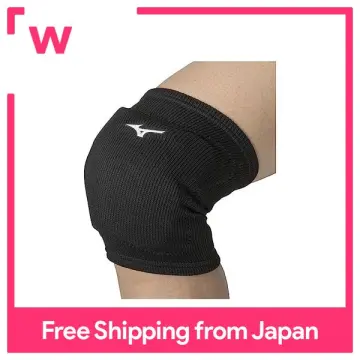 Mizuno Japan Volleyball Elbow Pad Supporter long sleeve Training Black  V2MYA110