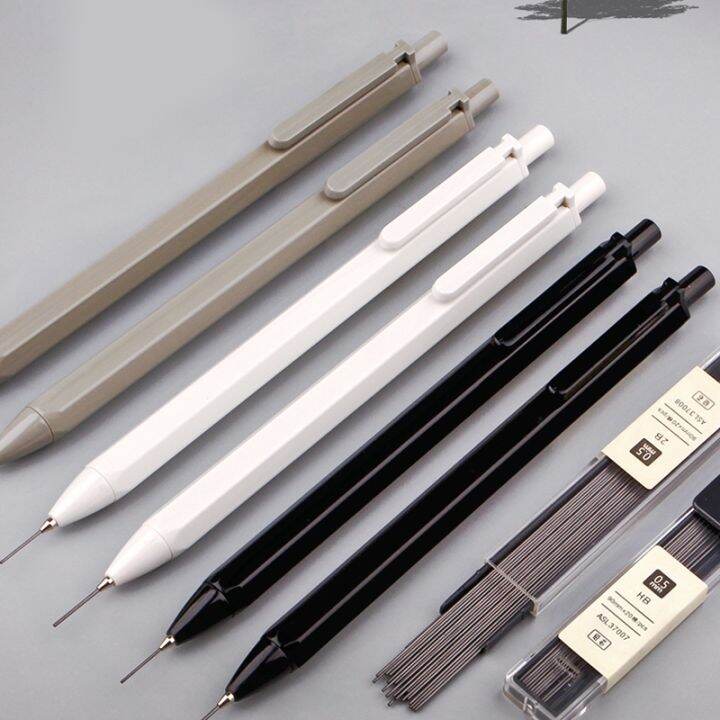 1pcs-simple-hexagon-mechanical-pencil-0-7-0-5mm-hb-automatic-pencil-stationery-auto-pencils-for-school-office-supplies