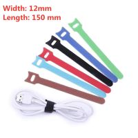 40 pieces of 12 * 150 mm Velcro  self-adhesive binding tape  data cable / network cable / earphone wire winder  binding tape Adhesives  Tape