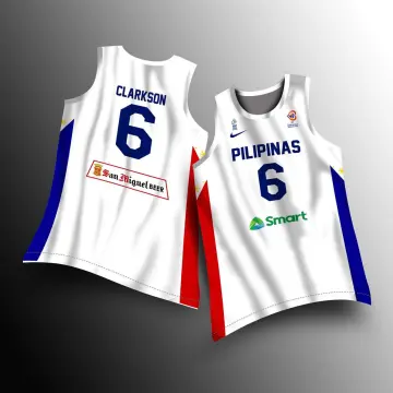 Custom Philippines Jordan Clarkson 6 Team Pilipinas Basketball Jersey Print  Name