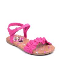 ROBO รองเท้าแตะรัดส้นเด็กผู้หญิง Minnie Mouse Ruffle Sandal รุ่น 176104 สีชมพู ไซส์ 6 US