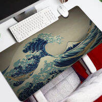 Japan Fuji Mountain Great Waves Large 90cm Mouse Pad Wave Gaming Accessories Xl Xxl PC Laptop DIY Gamer Mousepad Anime Antislip Mat Keyboard Desk Mat Carpet 900/800x300mm