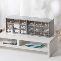 9 Drawers Storage Cabinet OrganiserDesktop Organizer with 9 Grad Mini Transparent Cabinets DrawersPlastic Jewelry Box/Cosmetic