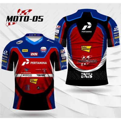 Jersey moto gp mandalika racing T-Shirt moto gp Short Sleeve free custom Name