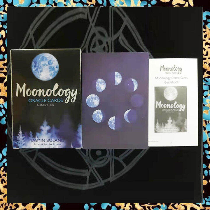 moonology-การ์ดเสี่ยงทาย-ขนาด10-3x7ซม-การ์ดไพ่ทาโรต์44แผ่น-หนังสือคู่มืออิเล็กทรอนิกส์-การ์ดการวิเคราะห์เวอร์ชั่นภาษาอังกฤษ-ไพ่ยิปซี-ไพ่ออราเคิล-ไพ่ทาโรต์-ไพ่ยิบซี-moonology-oracle-tarot-card