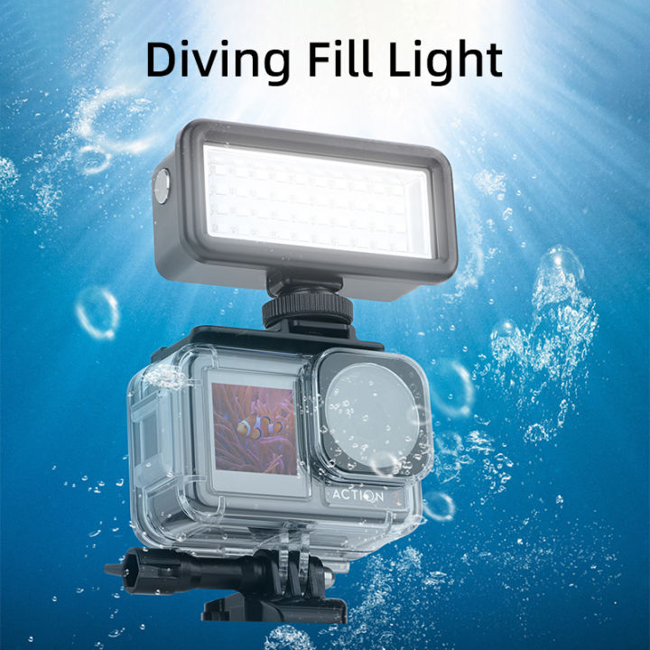 สำหรับ-dji-osmo-action-3-gopro-11insta360-x3กีฬากล้อง40m-กันน้ำดำน้ำ-led-แฟลชใต้น้ำ-led-เติมแสงอุปกรณ์เสริม