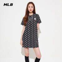 Korean version of NY dress female Yankees loose mid-length printed skirt summer old flower full standard short-sleeved T-shirt skirt