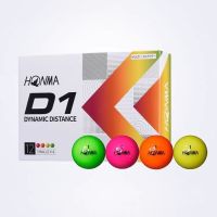 HONMA Golf D1ชั้นลูกบอลคู่แท้ม้าสีแดงชั้นลูกบอล2ตัวลูกทางไกลลูกกอล์ฟการแข่งขันสองชั้นลูกบอล2023ของแท้ใหม่