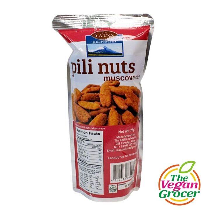The Rains Vegan Pili Nuts Muscovado 75g Lazada PH
