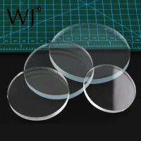 Transparent Acrylic Round Solid Block Doll Cosmetic Jewelry Display Stand Holder Pad Organizer Photograph Presentation Pedestal