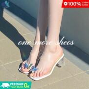 YUNGUANG Giày Sandal Nữ Gót Đế Chống Thấm Nước Giày Sandal Miệng Cá Thời
