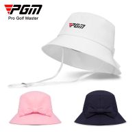 ♦✺ PGM golf hat womens bow fisherman hat new adjustable windproof rope sweat-absorbent design hat