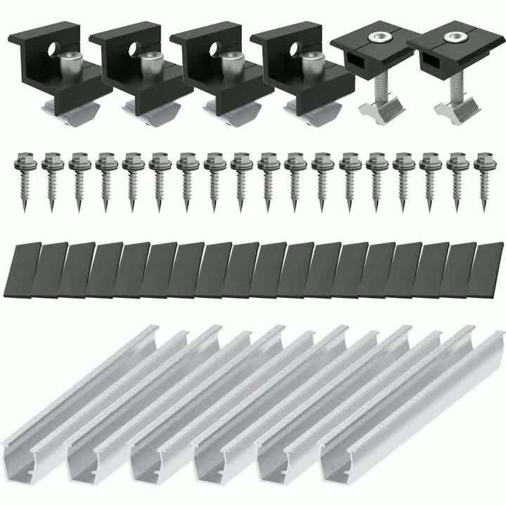 Solar Panel Mounting ckets Kit Photovoltaic Solar Panel Racking Mounts