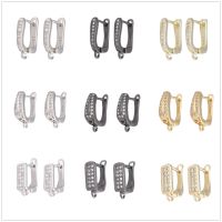 【YF】☒  Wholesale 3 Pairs Earrings for Making Crystals Hoop Ear Jewelry Metal Decoration Female