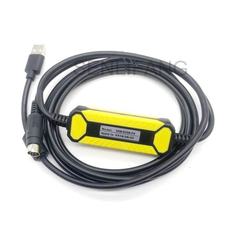 fx-usb-aw-usb-sc09-fx-ใหม่สำหรับ-mitsubishi-melsec-fx-series-เขียนโปรแกรมพีแอลซีเคเบิลยูเอสบีไปยัง-usb-ไปยังสายดาวน์โหลดข้อมูล-rs422แดปเตอร์