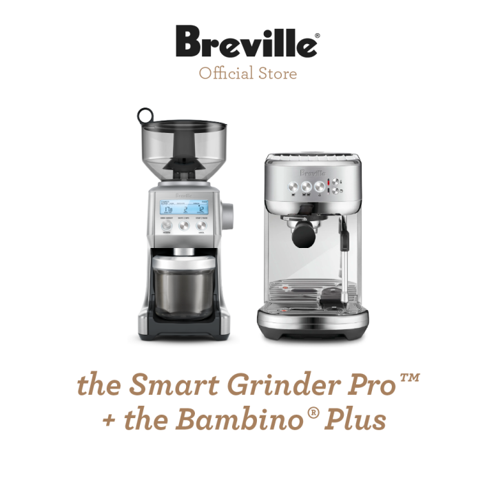 Breville the Smart Grinder™ Pro + the Bambino™ Plus Paket Mesin Kopi