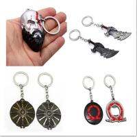 HSIC Mixed Of War 4 Keychain Kratos Axe Chains OLYMPUS KRATOS Weapons Metal Keyring Men llavero