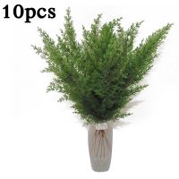 10x Set Artificial Pine Cypress Leaves Branch Home Outdoor Christmas Decoration Artificial Homeliving Room Landscape Decoration