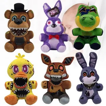4pcs/lot 15cm Five Nights At Freddy's FNAF Freddy Bear Bonnie Chica Foxy  Plush Pendant Stuffed Toys