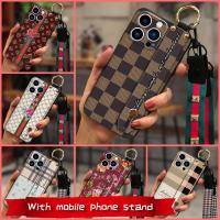 armor case Fashion Design Phone Case For iphone14 Pro Max TPU Soft Case Phone Holder Wristband Small daisies cute Soft