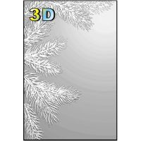 New 3-d Texture Gradient Embossed Folder - Pine Branches Of Tim Holtz - Used For Handmade Letter Background Greeting Card Scrapb