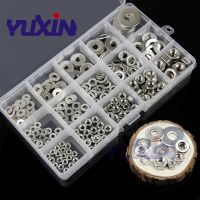 270Pcs M3-M8 A2-70 304 Stainless Steel Hexagon Nuts and Flat Washers Gasket Set Screws Hex Socket Furniture Bolts Assortment Kit