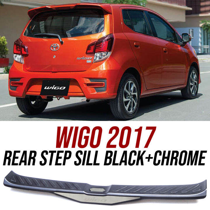 Wigo Rear Step Sill Black Chrome Lazada Ph