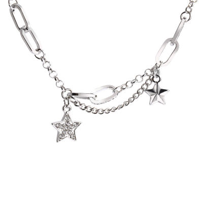 Statement Necklace Light Luxury Jewelry Layered Necklaces For Women Five-pointed Star Pendant Female Jewelry Gold Necklace Gold Necklace For Women Necklaces For Women