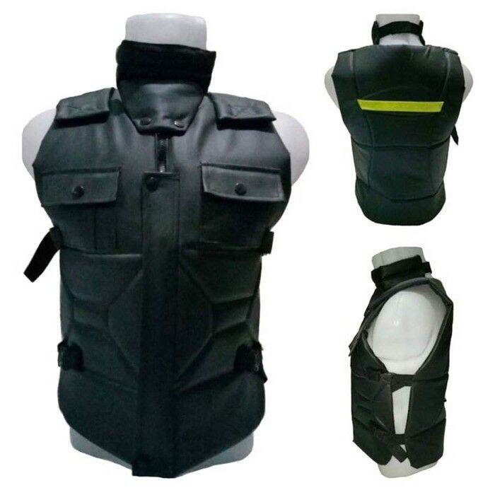 Motorcycle Chest Protection Vest Full Body Collar Touring Biker Vest