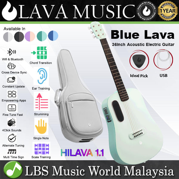 Blue Lava 36 Inch Multi Touch Display Acoustic Electric Guitar