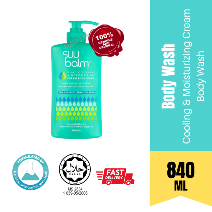 SUU BALM Cooling & Moisturizing Cream Body Wash (840ml) For Dry